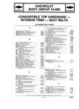 Next Page - Chassis and Body Parts Catalog P&A 11 April 1981